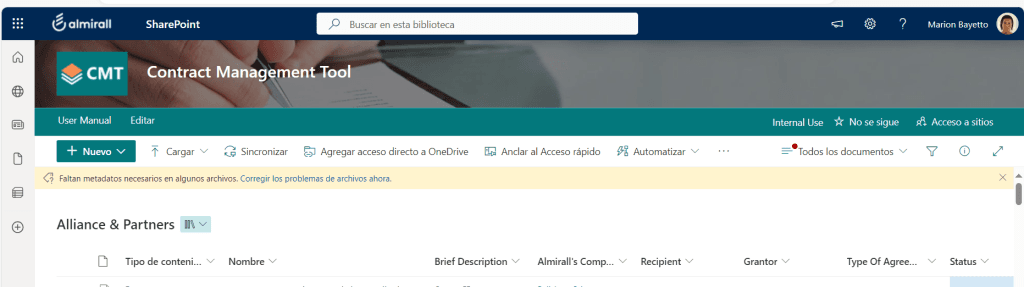 Almirall caso de éxito sharepoint online