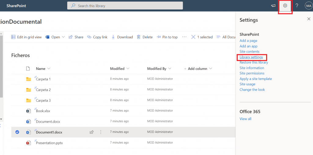 Como-entrar-en-ajustes-SharePoint-Itequia