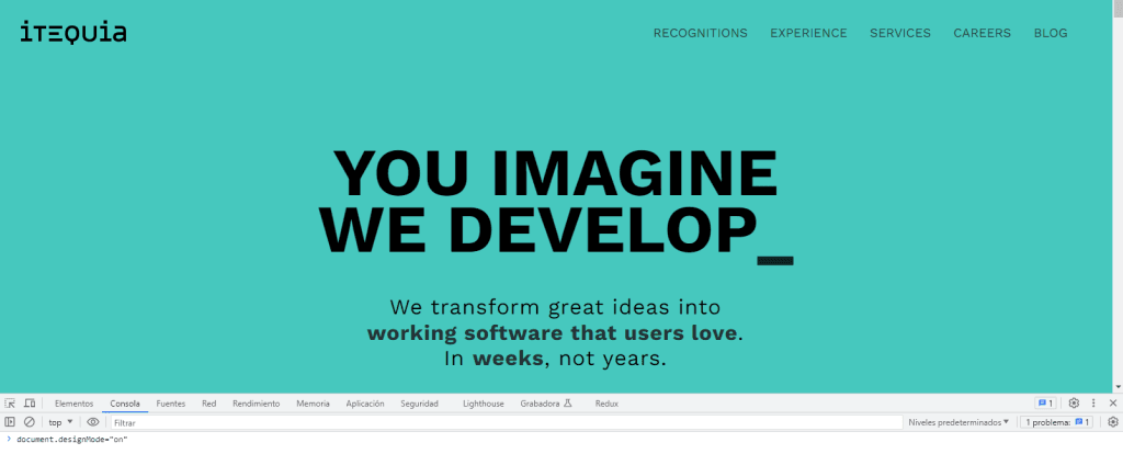 DevTools-Design mode-Itequia-Eng