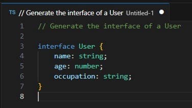 ejemplo con GitHub Copilot para ilustrar un prompt