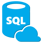 SQL logo featuring blue database cylinder combined with cloud imagery.