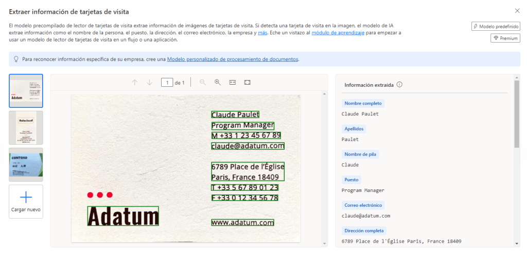 Extraer-información-de-tarjetas-de-visita-AI-Builder-Itequia