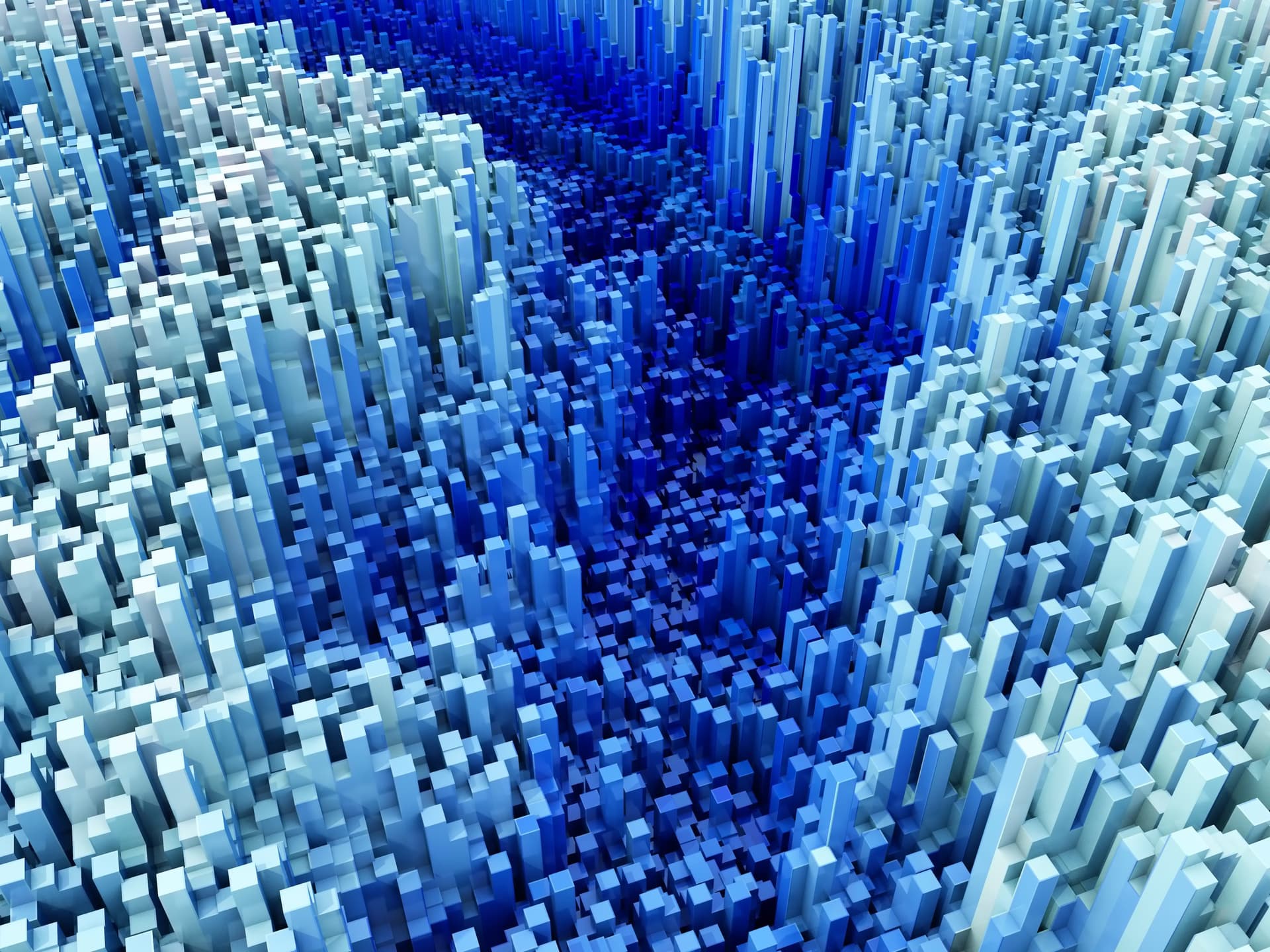 D modern background with design of extruding cubes