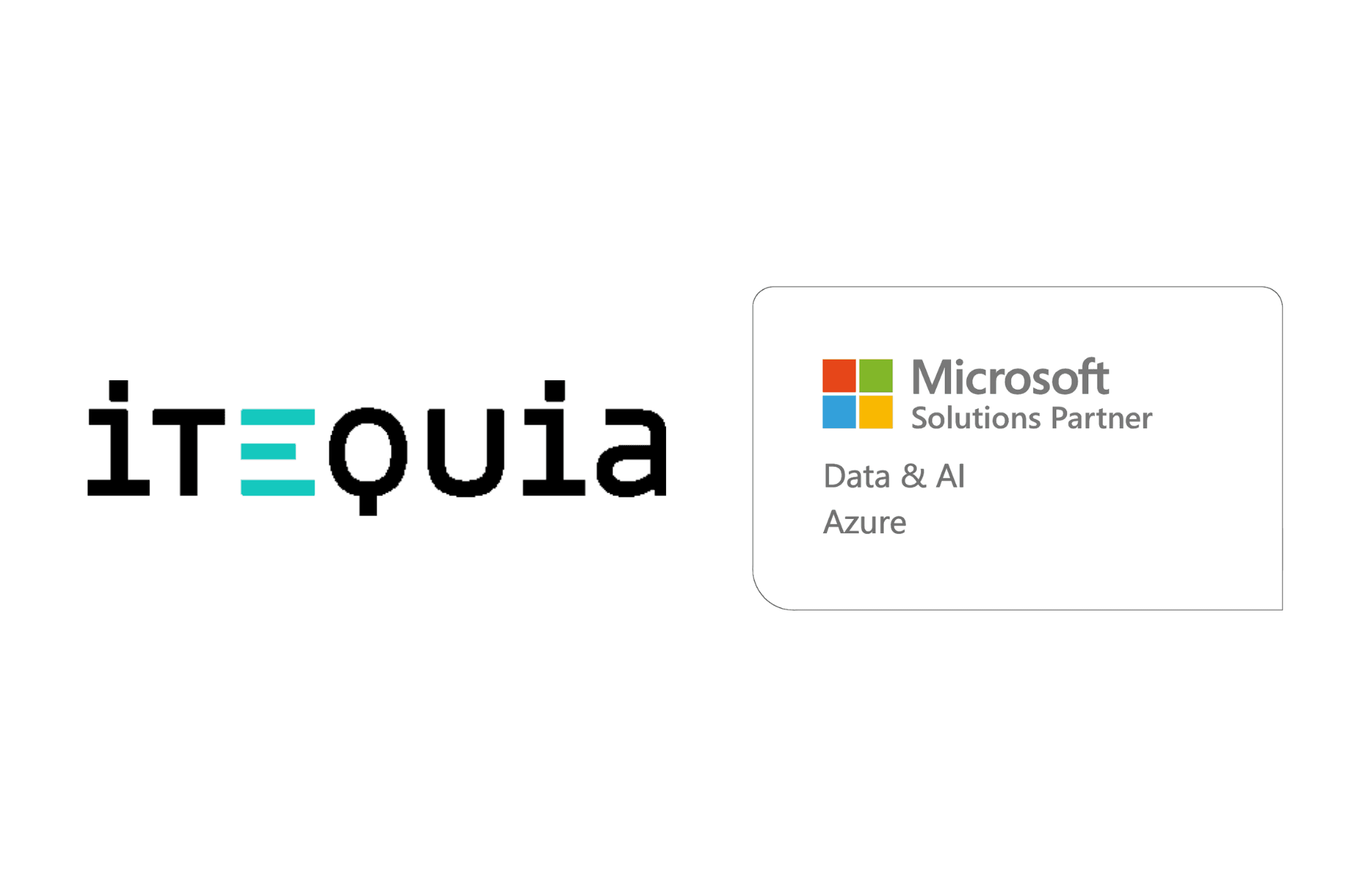 Itequia logo alongside the Microsoft Solutions Partner badge for Data & AI and Azure.
