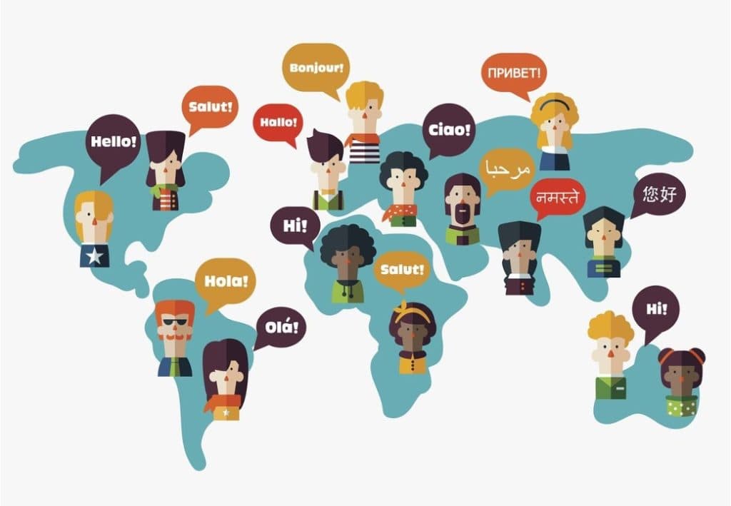 Discrepancias lingüisticas en Internet- Los idiomas dominantes - mapa idiomas