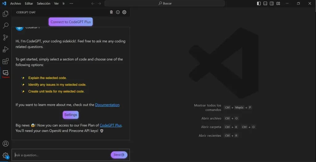 ChatGPT en Visual Studio Code - Itequia - Generación de Código